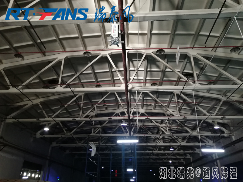 車間降溫使用瑞泰風工業(yè)大風扇涼爽舒適！